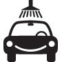 car and spray water icon