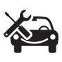 car and tools icon